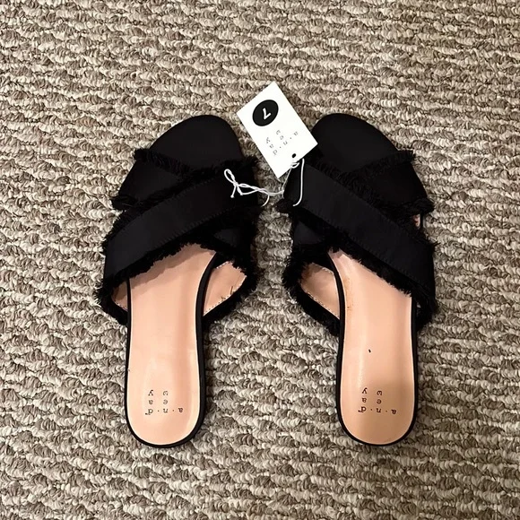 a new day Shoes Target A New Day Black Sandals Poshmark